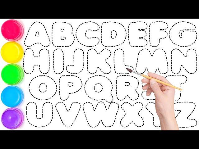 ABCDEFGHIJKLMNOPQRSTUVWXYZ // Alphabet Drawing Tutorial for Beginners Step by Step // Ks Art