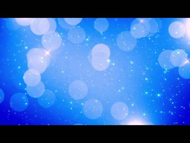 sparkling blue white glitter lights particles celebration background loop