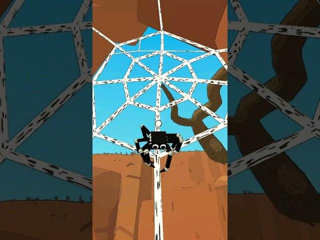 Building Webs in the new Canyon for A Webbing Journey #game #indiegame #gamedev #indiedev #shorts