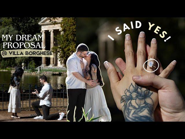 I Got Engaged in Rome!   My Surprise Proposal @ Villa Borghese