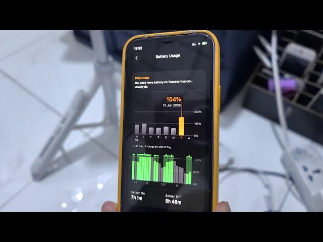 iOS 26 iPhone 12 mini Battery Usage Day 1