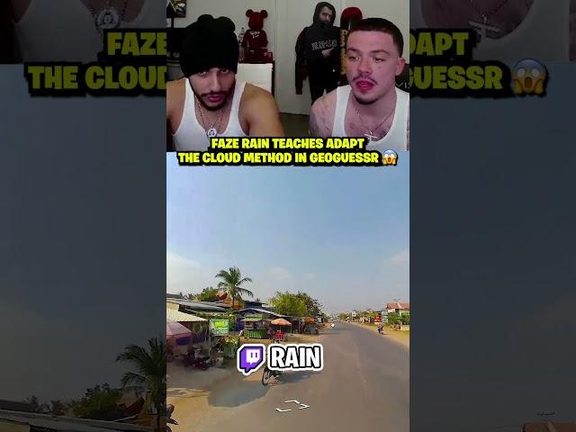 FaZe Rain Teaches Adapt The GeoGuessr Cloud Method 
