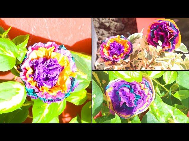 DIY: How to make very easy paper flowers decoration at home | Room Decorations | NK Crafts