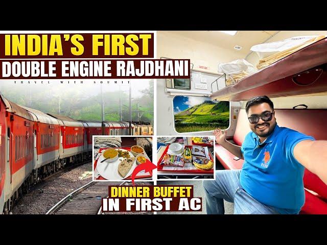 MUMBAI to DELHI in VANDE RAJDHANI | FIRST AC journey with UNLIMITED FOOD | 22221 Push-Pull Rajdhani