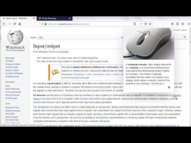 Input Output