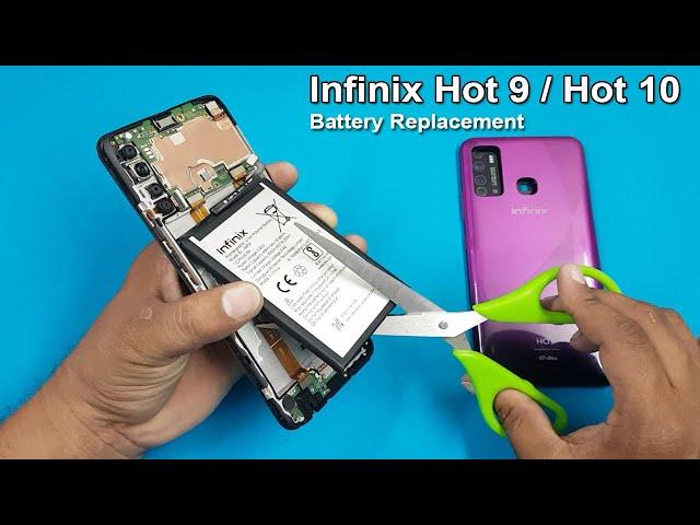 Infinix Hot 9 Battery Replacement / How to Remove Infinix Hot 9 & Hot 10 Battery | Hot 9 Disassembly