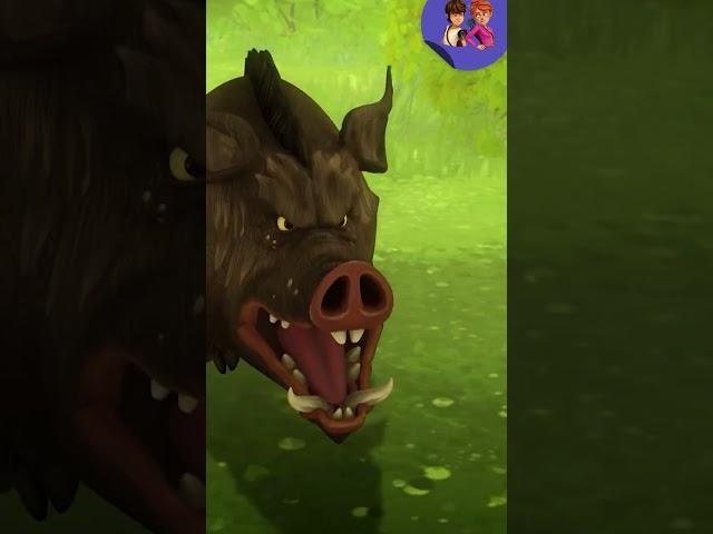 Crash mit Wildschwein | Arthur und die Freunde der Tafelrunde | SWR Kindernetz | #shorts