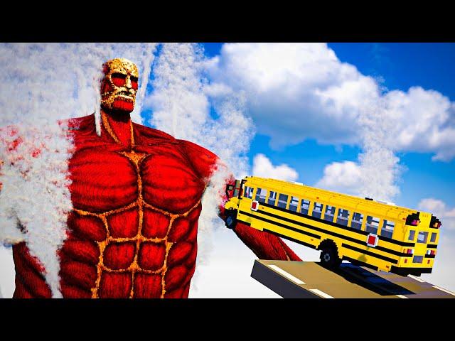 Cars vs Colossal Titan | Teardown