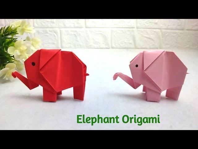 Cara Membuat Gajah dari kertas origami|  Origami Gajah| Elephant Origami