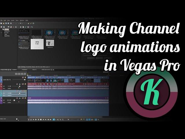 Making YouTube channel animations and video layer masks in Vegas Pro