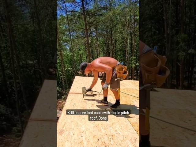 full roof build #build #construction #howto #reels #frame #house #ideas #builder