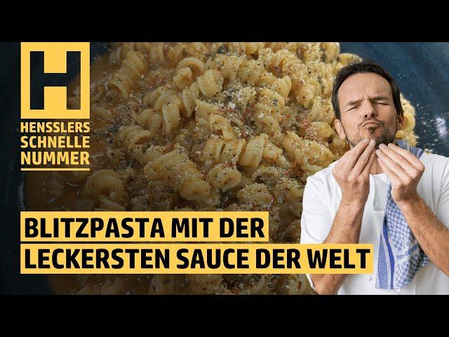 Schnelles Blitzpasta mit der leckersten Sauce der Welt Rezept von Steffen Henssler