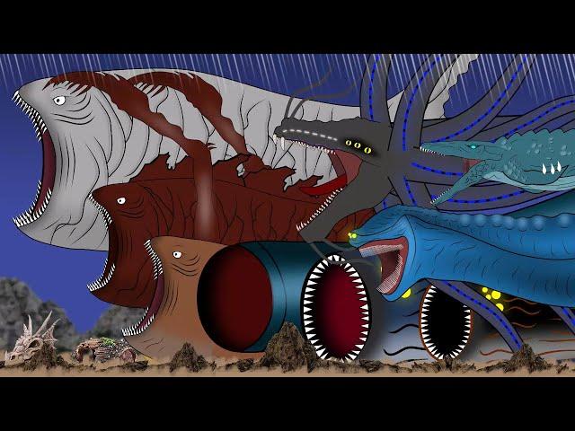 Sea Eater VS Worm VS Bloop VS Gargantuan Leviathan : Monster Epic Battle! (Full Version)