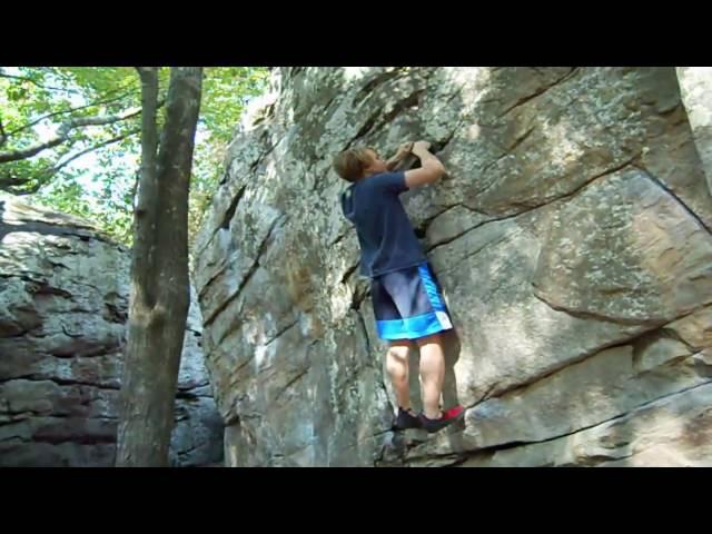 Climbing at Moss Rock