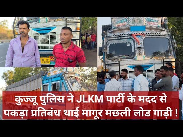 रामगढ़ : कुज्जू पुलिस ने JLKM पार्टी कार्यकर्ताओं के मदद से पकड़ा प्रतिबंधित मागूर मछली लोड गाड़ी !