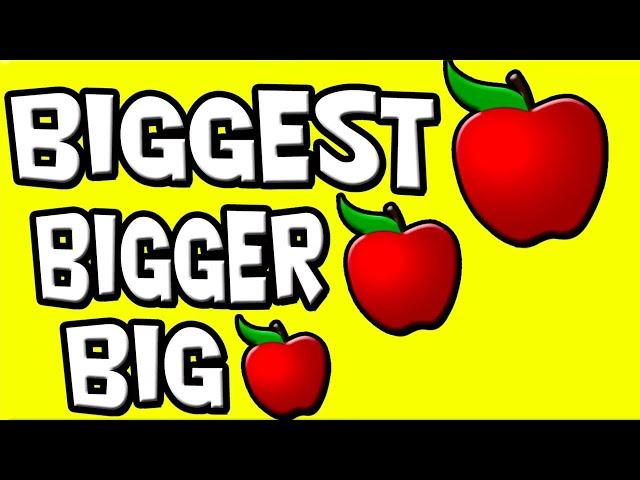 Smallest to BIGGEST - The Sizes for Kids! (Big, Bigger, Biggest | Small, Smaller, Smallest)