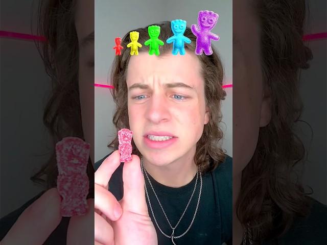 Small, Big, Giant Rainbow Sour Patch Kid!?#sorts @LukeDidThat