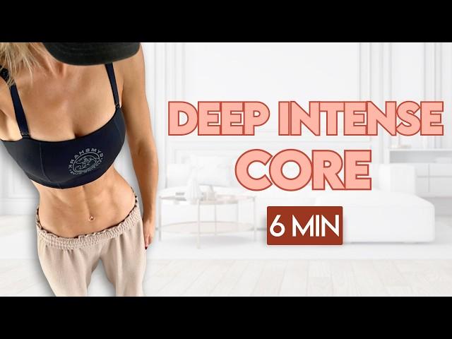 6 min Intense Deep Core Pilates Workout | At Home Class