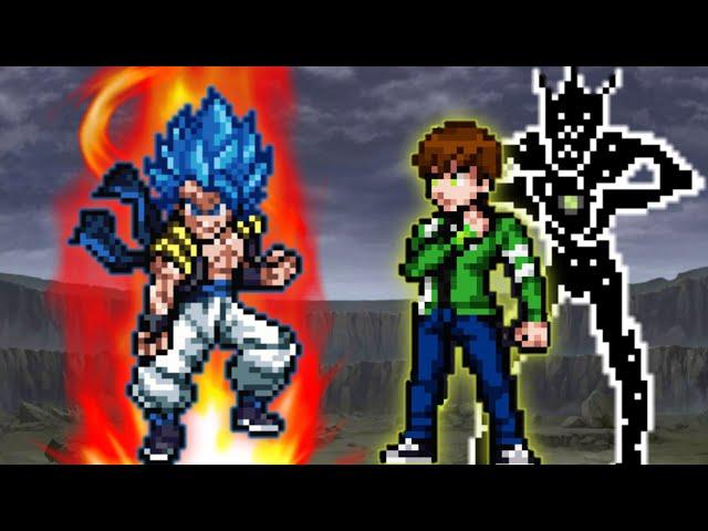 Gogeta TP V3 OP VS Ben 10 Carnitrix OP in Jump Force Mugen