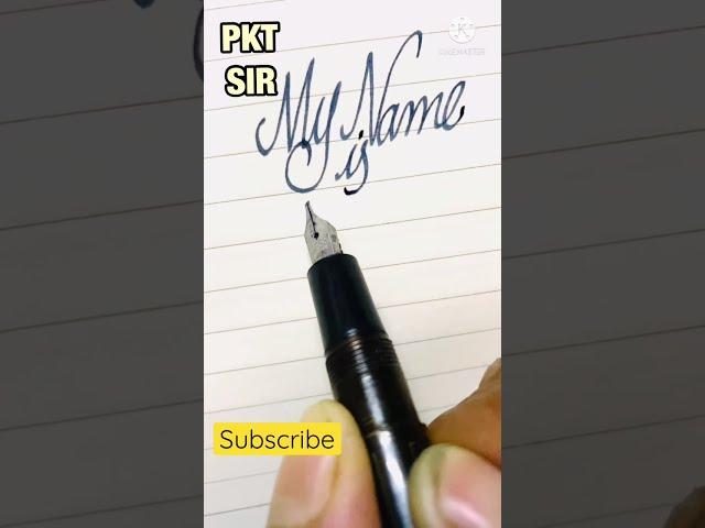 Freehand Cursive| My Name In Cursive written by me| #Shorts|#PKTSIR