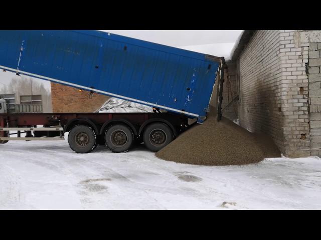 Разгрузка керамзита