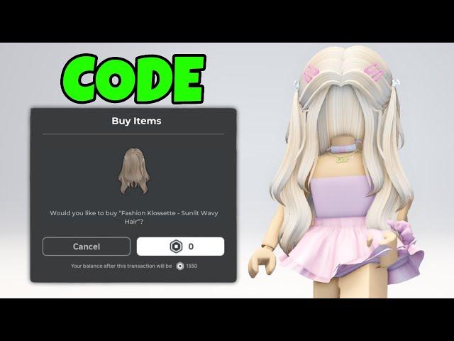 GET FREE ITEM CODE & HAIR  EASY!