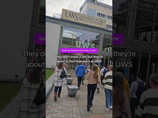 Find your place at a UWS Summer Open Day