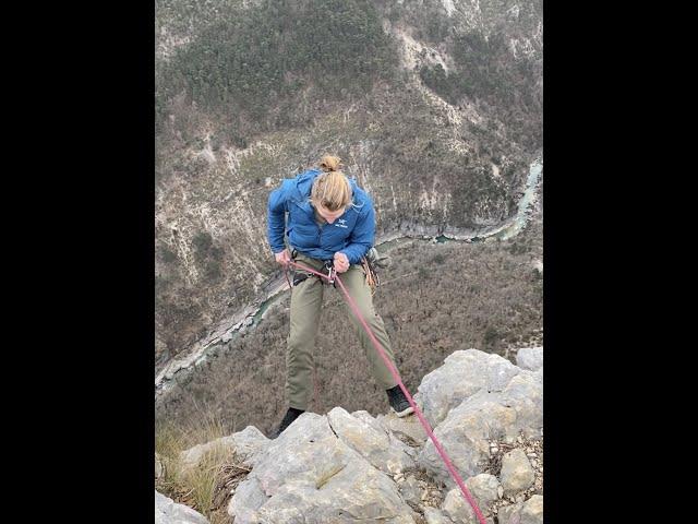 Rappelling off a 1,000 foot cliff #adventure