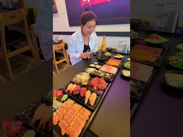 감성퀸 광양가다 #김천재의육회반한연어광양읍점 #무한리필 #먹방