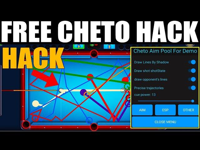 FREE CHETO HACK 8 Ball Pool 56.0.3 100% Free  Cheto Hack Mod Menu 2024 Unlimited Money and Coins