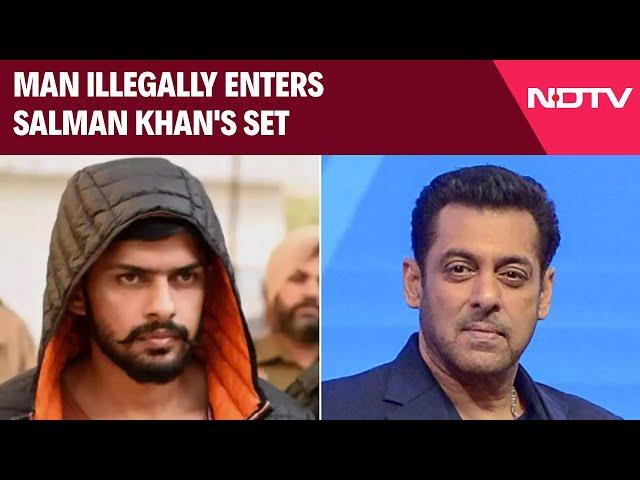 Salman Khan News | "Should I Call Lawrence Bishnoi?": Man Illegally Enters Salman Khan's Set