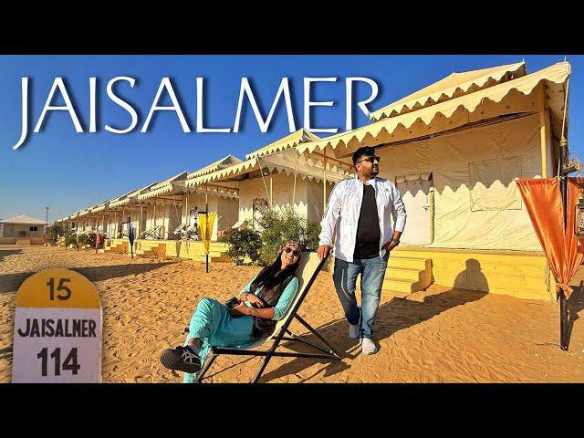 Our First Budget Tent stay at Thar Desert, Jaisalmer || How to Book, Tent stay, Food, Safari & more