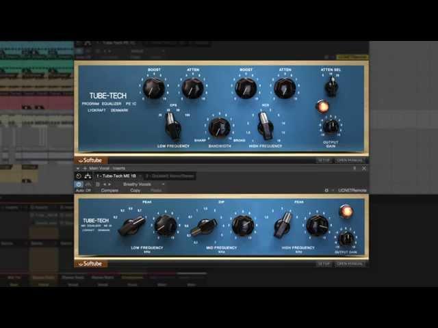 Tube-Tech PE 1C and ME 1B passive tube equalizers by Softube