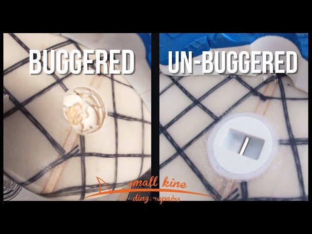 UN-BUGGERING A SURFBOARDS LEASH PLUG