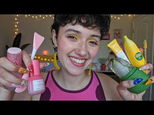 ASMR Fruit Themed Pampering Spa Day  (tingly, layered sounds, personal attention, skincare rp)