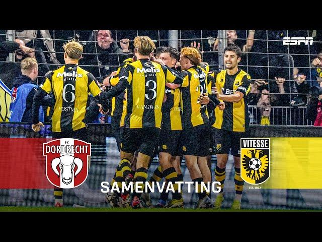  MILIANO JONATHANS belangrijk voor Vitesse 🟡 | samenvatting FC Dordrecht - Vitesse