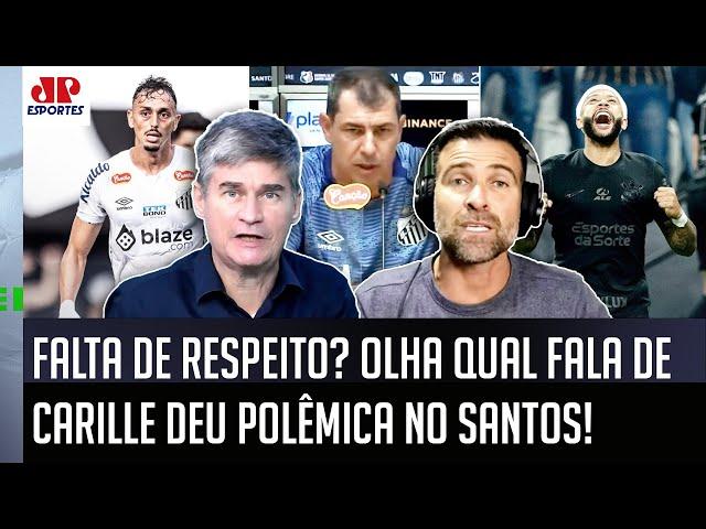 "POR%@, o Carille FALAR ISSO do Corinthians sendo técnico do Santos é..." OLHA ESSA POLÊMICA!