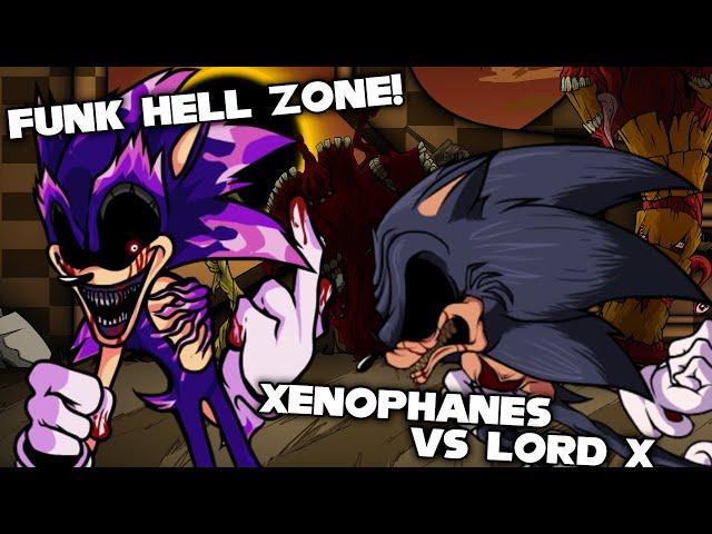 FNF | FUNK HELL ZONE! Xenophanes Vs Lord X - Funk Hill Zone (Played) | Hard/Gameplay/Mod |