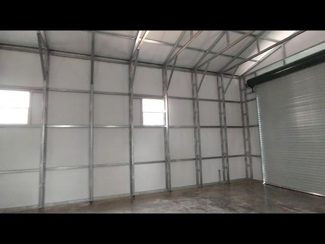 Carolina Carports inc. 40x40x14 Steel Building interior