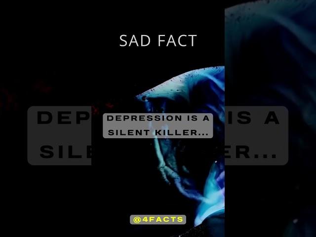 Depression is… #4facts #facts #shorts