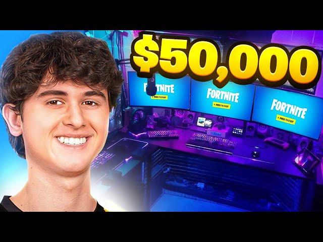 DIG $100,000 Gaming Setup Tour! ft. Bugha, AussieAntics, Khanada