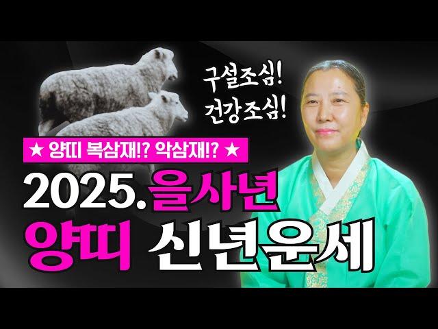 2025년 을사년 양띠운세! "들어오는 삼재, 복삼재 만드는 방법! "[양주용한점집]