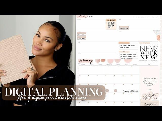 DIGITAL PLANNING! HOW I USE MY IPAD AS A PLANNER | ORGANIZE & DIGITAL PLAN WITH ME | ALLYIAHSFACE