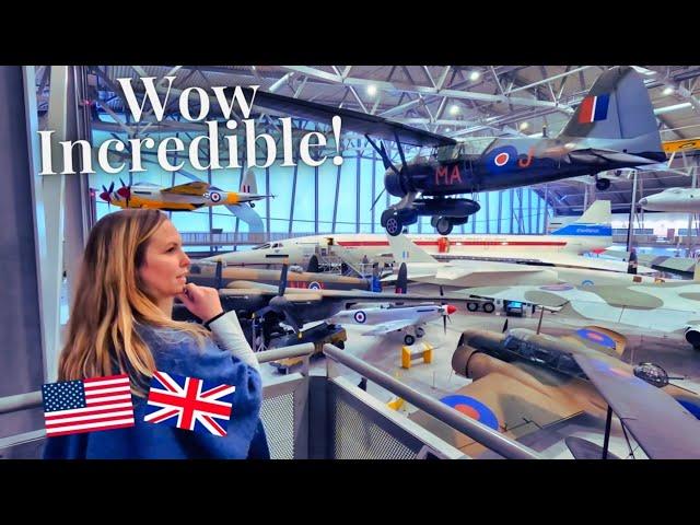 Americans TOUR the Massive Duxford Air Museum!   (IMPERIAL WAR MUSEUM | VLOG)