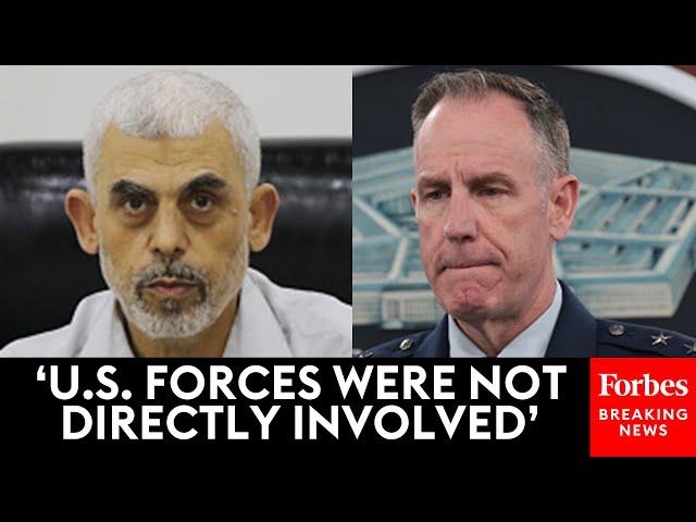 JUST IN: Pentagon Spox Grilled On US Involvement In Hamas Leader Yahya Sinwar’s Killing By The IDF