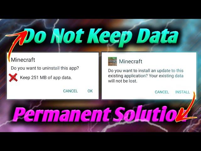 App Not Installed Permanent Solution | Best Way To Update Minecraft Without Loosing World | In Hindi