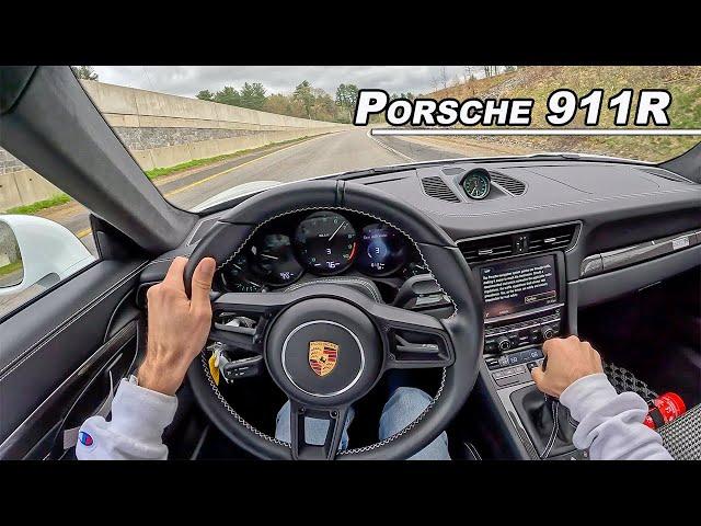 2016 Porsche 911R - Driving The Car That Saved the Manual Transmission (POV Binaural Audio)