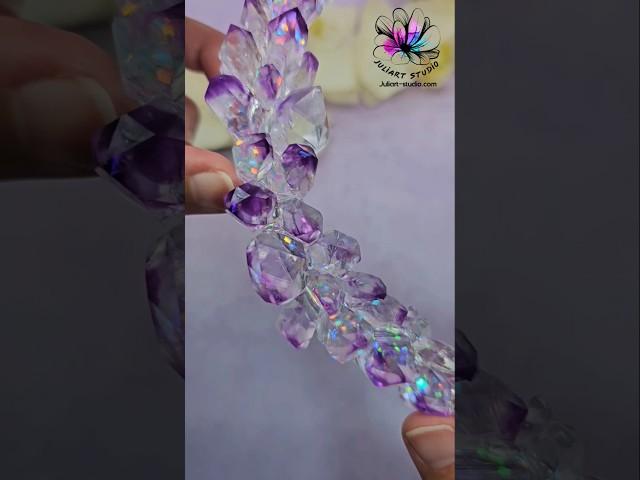 Quick and Simple Method To Enhance Sparkles for Resin Crystal #resinart #crystals #resina