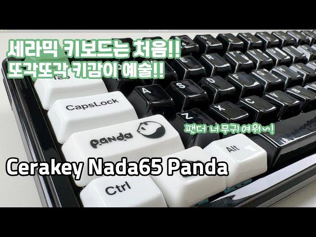 세라믹 키캡은 처음인데 너무 좋은데요? Cerakey NADA65 panda