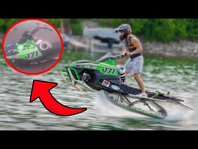 Snowmobile Sinks to Bottom of the Lake *Recovery Mission*